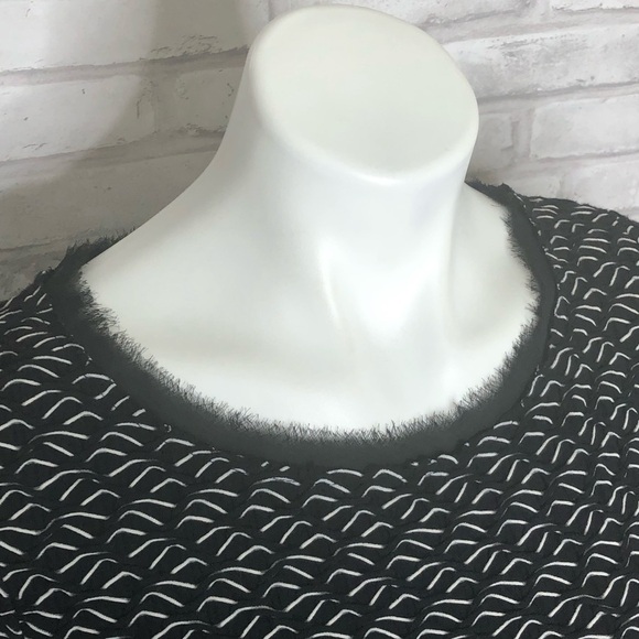 Anthropology Postmark black and white top, medium - Picture 3 of 7